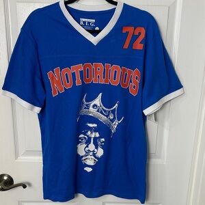 Notorious B.I.G. Blue Graphic Jersey